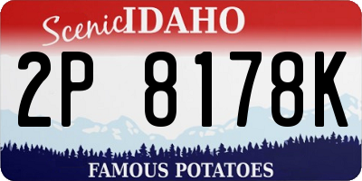ID license plate 2P8178K