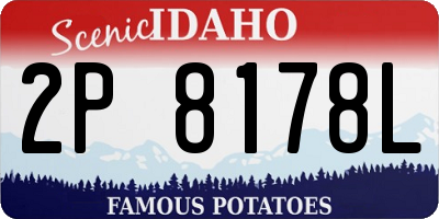 ID license plate 2P8178L