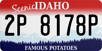 ID license plate 2P8178P