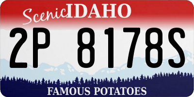 ID license plate 2P8178S