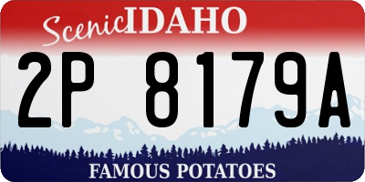 ID license plate 2P8179A