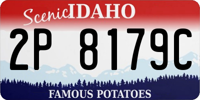 ID license plate 2P8179C