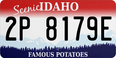 ID license plate 2P8179E