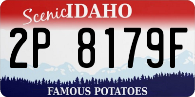 ID license plate 2P8179F