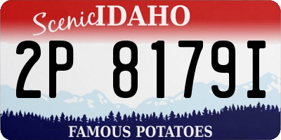ID license plate 2P8179I