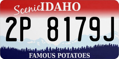 ID license plate 2P8179J