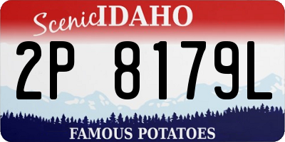 ID license plate 2P8179L
