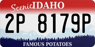 ID license plate 2P8179P