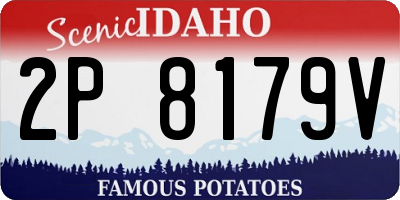 ID license plate 2P8179V