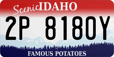ID license plate 2P8180Y
