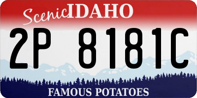 ID license plate 2P8181C