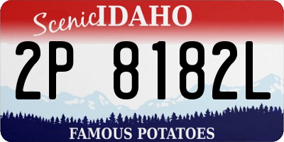 ID license plate 2P8182L
