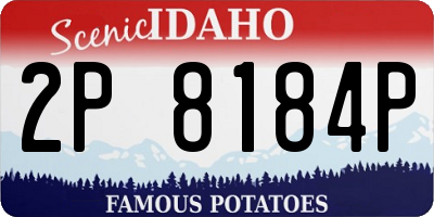 ID license plate 2P8184P