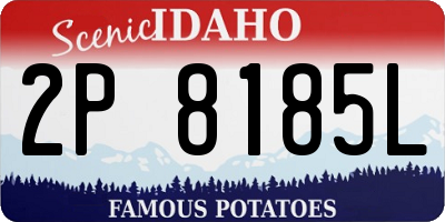 ID license plate 2P8185L
