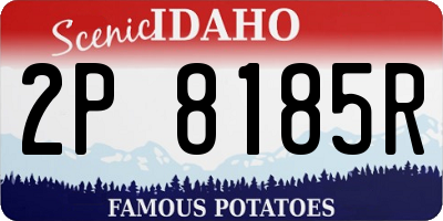 ID license plate 2P8185R