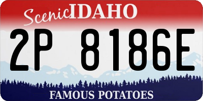 ID license plate 2P8186E
