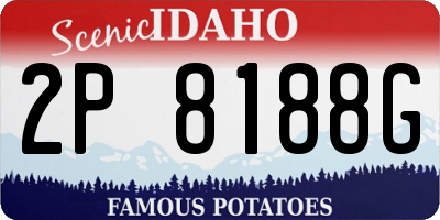 ID license plate 2P8188G