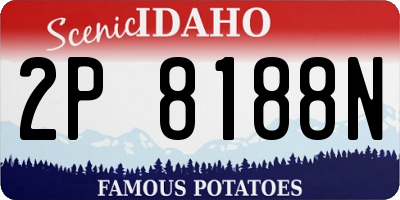 ID license plate 2P8188N