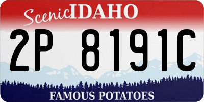 ID license plate 2P8191C