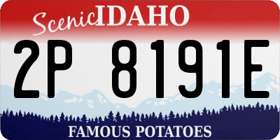 ID license plate 2P8191E