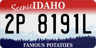 ID license plate 2P8191L