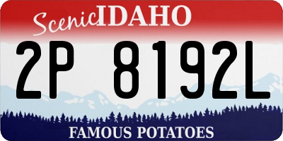 ID license plate 2P8192L