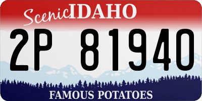 ID license plate 2P8194O