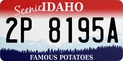 ID license plate 2P8195A