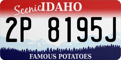 ID license plate 2P8195J