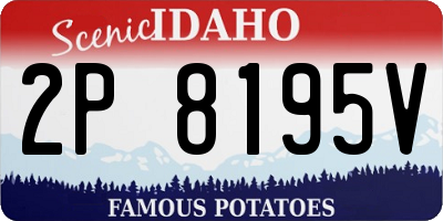 ID license plate 2P8195V
