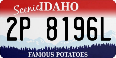 ID license plate 2P8196L