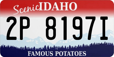 ID license plate 2P8197I