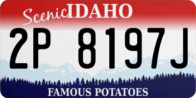 ID license plate 2P8197J