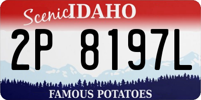 ID license plate 2P8197L