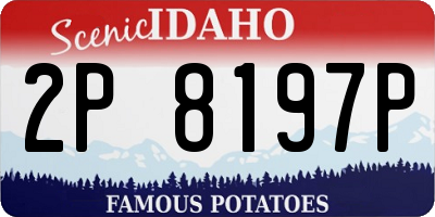 ID license plate 2P8197P
