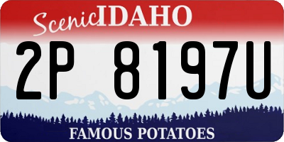 ID license plate 2P8197U