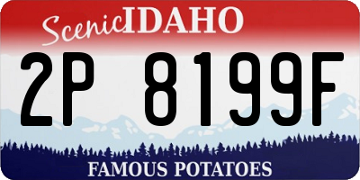ID license plate 2P8199F