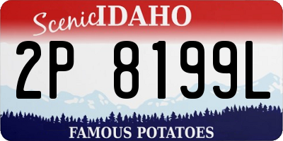 ID license plate 2P8199L