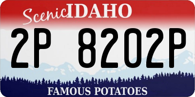 ID license plate 2P8202P
