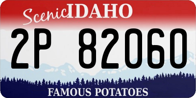 ID license plate 2P8206O