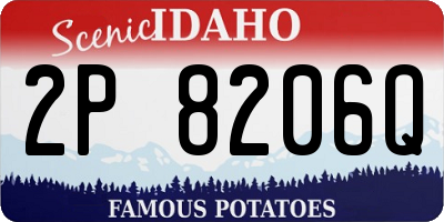 ID license plate 2P8206Q