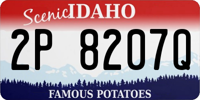 ID license plate 2P8207Q