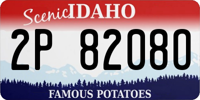ID license plate 2P8208O