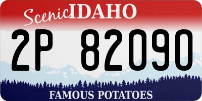 ID license plate 2P8209O