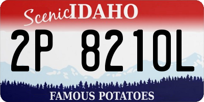 ID license plate 2P8210L