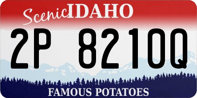 ID license plate 2P8210Q
