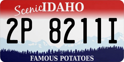 ID license plate 2P8211I