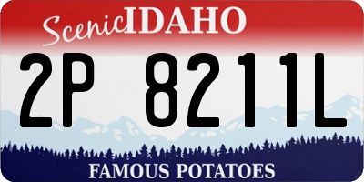 ID license plate 2P8211L