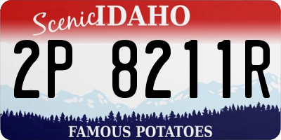 ID license plate 2P8211R
