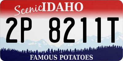 ID license plate 2P8211T